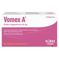 VOMEX A Kinder-Suppositorien 40 mg - 10Stk - Erkältung & Fieber