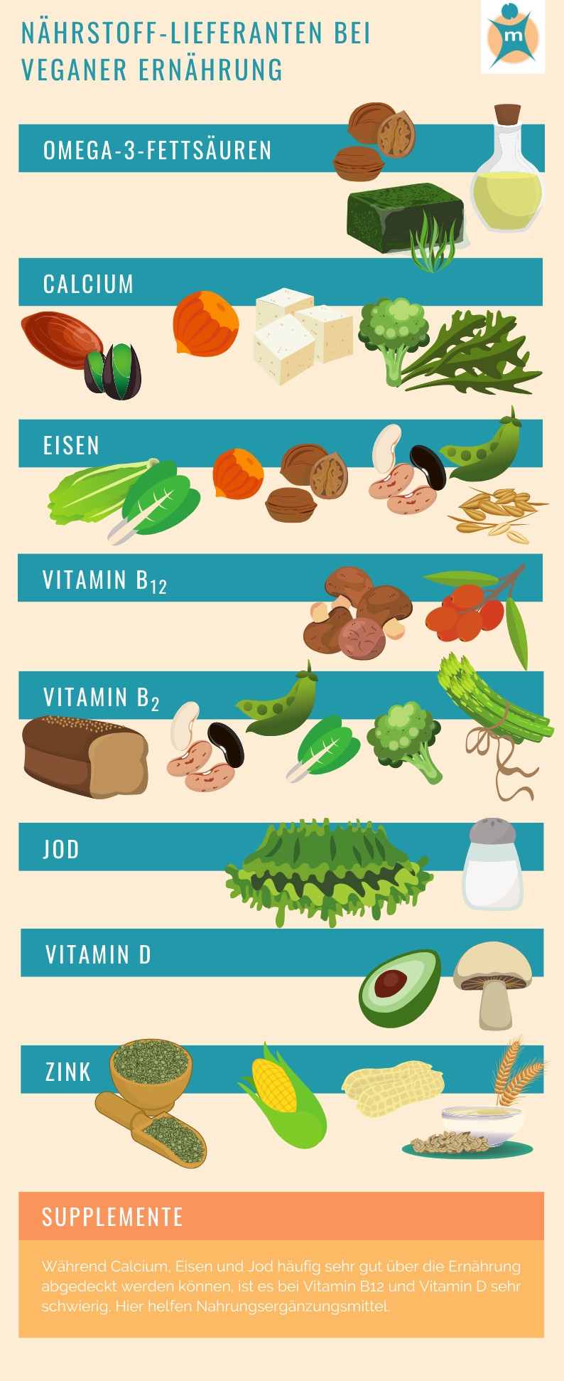 Vitalstofflieferanten bei veganer Ernährung