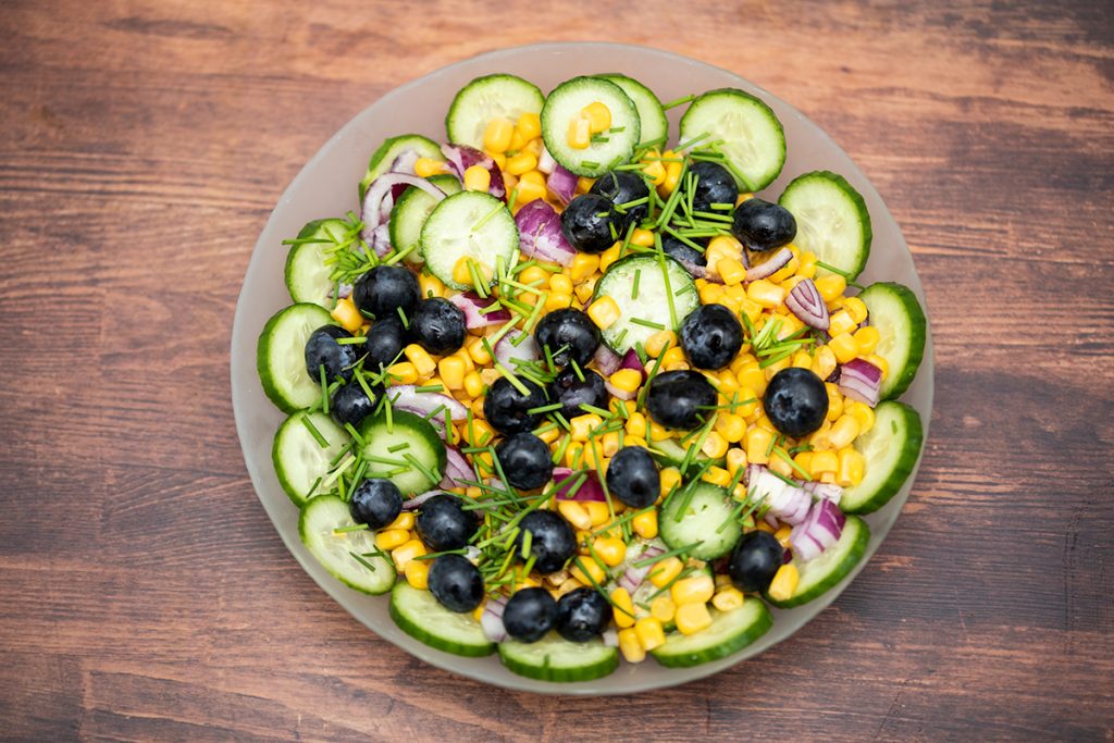 Mais-Heidelbeeren-Salat