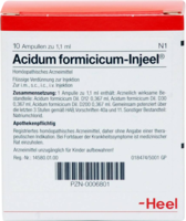 ACIDUM FORMICICUM INJEEL Ampullen - 10Stk