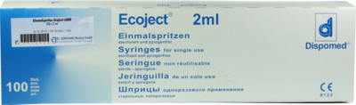 EINMALSPRITZE 2 ml Luer Ecoject - 100X2ml