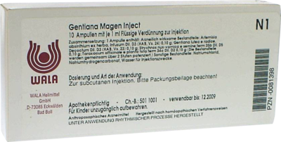 GENTIANA MAGEN Inject Ampullen - 10X1ml