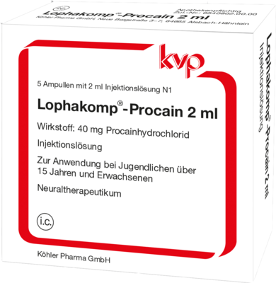 LOPHAKOMP Procain 2 ml Injektionslösung - 5X2ml