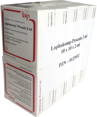 LOPHAKOMP Procain 2 ml Injektionslösung - 100X2ml