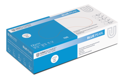 HANDSCHUHE Einmal Nitril S blau - 100Stk