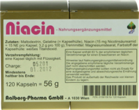 NIACIN KAPSELN - 120Stk