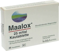 MAALOX 25 mVal Kautabletten - 20Stk