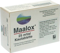 MAALOX 25 mVal Kautabletten - 50Stk