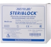 STERIBLOCK DIA 25x86 mm Kompressionspfl.ster.weiß - 100Stk