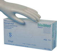 MAIMED vinyl Unt.Handsch.unsteril gepudert Gr.L - 100Stk