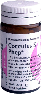 COCCULUS S Phcp Globuli - 20g