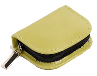 TASCHENAPOTHEKE 10er Rindleder mini 1,5 g Gl.grün - 1Stk