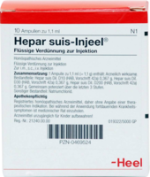 HEPAR SUIS Injeel Ampullen - 10Stk