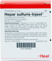 HEPAR SULFURIS INJEEL Ampullen - 10Stk