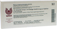 PLEXUS HAEMORRHOIDALIS GL D 5 Ampullen - 10X1ml