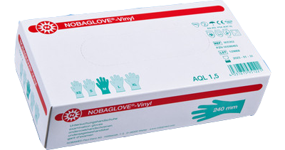 NOBAGLOVE Vinyl Unt.Handschuhe puderfrei Gr.M - 100Stk