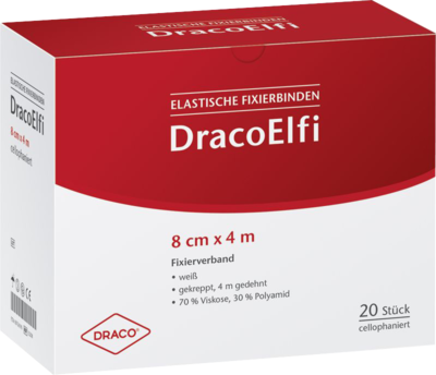 DRACOELFI elast.Fixierbinde 8 cmx4 m gekrep.cello - 1Stk