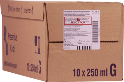 KOCHSALZLÖSUNG 0,9% Glasfl.Fresenius - 10X250ml - Kochsalzlösungen