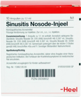 SINUSITIS Nosode Injeel Ampullen - 10Stk - Heel