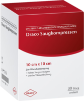 SAUGKOMPRESSEN unsteril 10x10 cm Draco - 30Stk