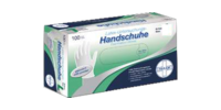 HANDSCHUHE Einmal Latex puderfrei M - 100Stk