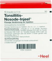TONSILLITIS Nosode Injeel Ampullen - 10Stk