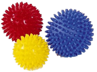 SISSEL Spiky Ball 8 cm gelb - 2Stk