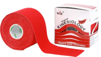 NASARA Kinesiotape 5 cmx5 m rot - 1Stk