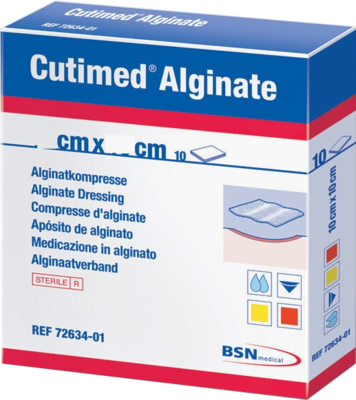 CUTIMED Alginate Alginatkompressen 10x20 cm - 10Stk