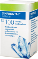 SINFRONTAL Tabletten - 100Stk - Erkältung