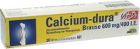 CALCIUM DURA Vit D3 Brause 600 mg/400 I.E. - 20Stk