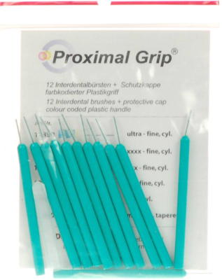 PROXIMAL Grip ultrafein türkis Interdentalbürste - 12Stk