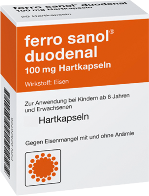 FERRO SANOL duodenal Hartkaps.m.msr.überz.Pell. - 50Stk - Eisen