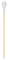 WATTESTÄBCHEN Holz 15 cm großer Kopf steril - 50X2Stk