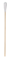 WATTESTÄBCHEN Holz 15 cm mittlerer Kopf - 100Stk