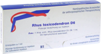 RHUS TOXICODENDRON D 6 Ampullen - 8X1ml