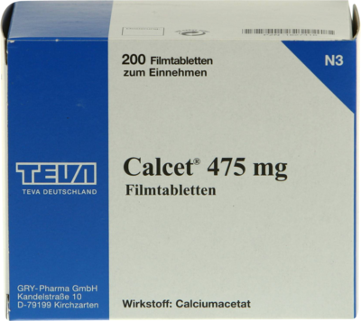 CALCET 475 mg Filmtabletten - 200Stk