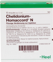CHELIDONIUM-HOMACCORD N Ampullen - 10Stk - Heel