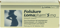 FOLSÄURE LOMAPHARM 5 mg Tabletten - 50Stk - Folsäure