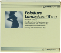FOLSÄURE LOMAPHARM 5 mg Tabletten - 100Stk - Folsäure