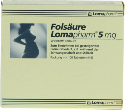 FOLSÄURE LOMAPHARM 5 mg Tabletten - 100Stk - Folsäure