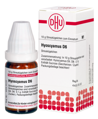 HYOSCYAMUS D 6 Globuli - 10g - F - H
