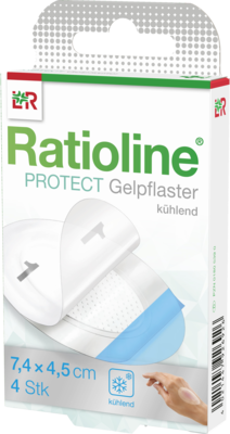 RATIOLINE protect Gelpflaster groß - 4Stk - Gel- & Sprühpflaster