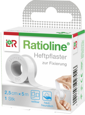 RATIOLINE acute Heftpflaster 2,5 cmx5 m - 1Stk - klassische Verbandmittel