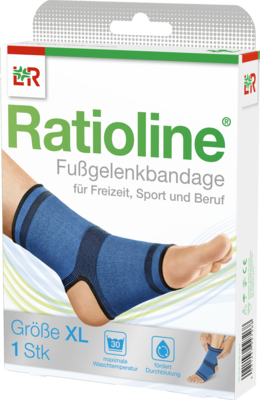 RATIOLINE active Fußgelenkbandage Gr.XL - 1Stk - Fuß- und Rückenbandagen