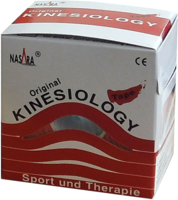NASARA Kinesiologie Tape 5 cmx5 m rot - 1Stk