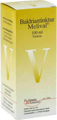 BALDRIANTINKTUR Melival - 100ml - Unruhe & Schlafstörungen