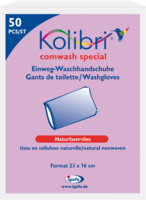 KOLIBRI comwash special Waschhandsch.16x24cm weiß - 50Stk
