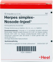 HERPES SIMPLEX Nosode Injeel Ampullen - 10Stk - Heel