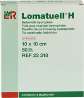 LOMATUELL H Salbentüll 10x10 cm steril - 50Stk